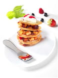 Feuillantine de p�che blanche cr�me de cassis