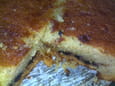Super moelleux aux amandes sur fond de madeleine