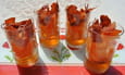 Melon sur gel�e au porto  et ses chips de jambon