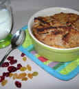 English Bread & Butter Pudding aux abricots secs