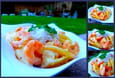 Curry de crevettes, mangue et lait de coco