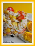 Salade de riz et crabe