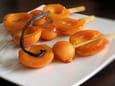 Brochette d abricot et melon au miel et �pices
