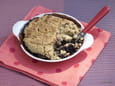 Cobbler aux figues et aux m�res sans gluten 