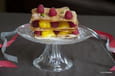 Millefeuille croustillant citron, framboise et pistache