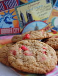 Cookies aux pralines roses