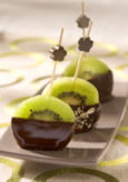 Sucettes de Kiwi de l�Adour au chocolat