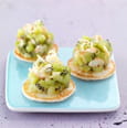 Tartare de kiwi de l�Adour et crevettes � la citronnelle