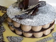 Croustillant de chocolat, ganache aux lentilles