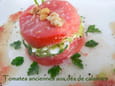 Tomates anciennes aux d�s de calamars