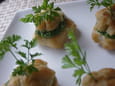 Choux sal�s � la mousse de laitue
