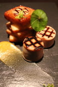 Pommes confites et boudin blanc