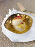 Coquilles Saint-Jacques au champagne ros�