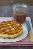 Cheesecake aux sabl�s des pr�s et confiture de ch�taignes