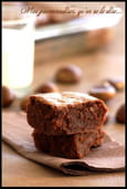 Fondant � la cr�me de marrons et chocolat