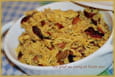 Riz pilaf au curry et fruits secs