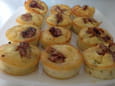 Muffins ch�vre miel noix
