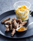 Agneau � la mangue et aux abricots secs