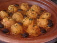 Tajine de boulettes de poulet aux olives