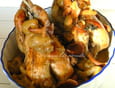 Perdrix aux raisins et champignons des for�ts