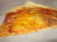Pizza mimolette bacon et origan