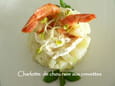 Charlotte de chou-rave aux crevettes