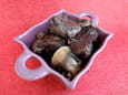 Saut� de sanglier au vin rouge