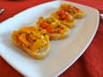 Tartines de poivrons grill�s