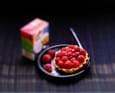 Tartelettes � la noix de coco et aux framboises