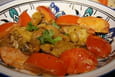 Tajine de poulet marocain aux Kaki Persimon 