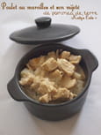 Poulet au maroilles et mijot� de pommes de terre