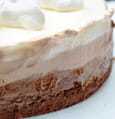 Bavarois � la poire sur biscuit chocolat