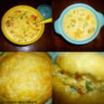 Clafoutis l�ger aux courgettes et poivrons tricolores