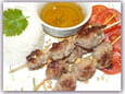 Brochettes de boulettes de porc