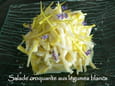 Salade croquante aux l�gumes blancs