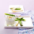 Duo d�asperges & sauce � dipper au Chavroux� 