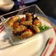 Salade de quenelles pan�es aux noisettes
