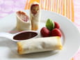 Nems aux bananes et aux fraises