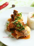 Encornets farcies au boeuf sauce tomate 