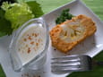 Pain de chou-fleur et sauce blanche � la cr�me