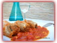 Roul�s de viande � la napolitaine