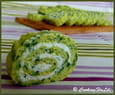 Roul�s ap�ro �pinards-wasabi et fromage de ch�vre
