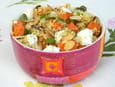 Salade de semoule �pic�e � la courge et � la feta