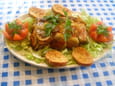 Terrine de pommes de terre et confit d�Aubergine 