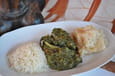 Saka saka, feuilles de manioc