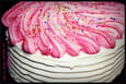 Vacherin glac� vanille-framboise