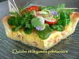 Quiche et l�gumes printaniers