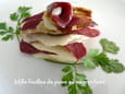 Millefeuille de poire au magret fum�