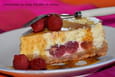 Cheesecake au sirop d �rable et cerises