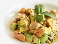 Salade d �bly au saumon et � l avocat